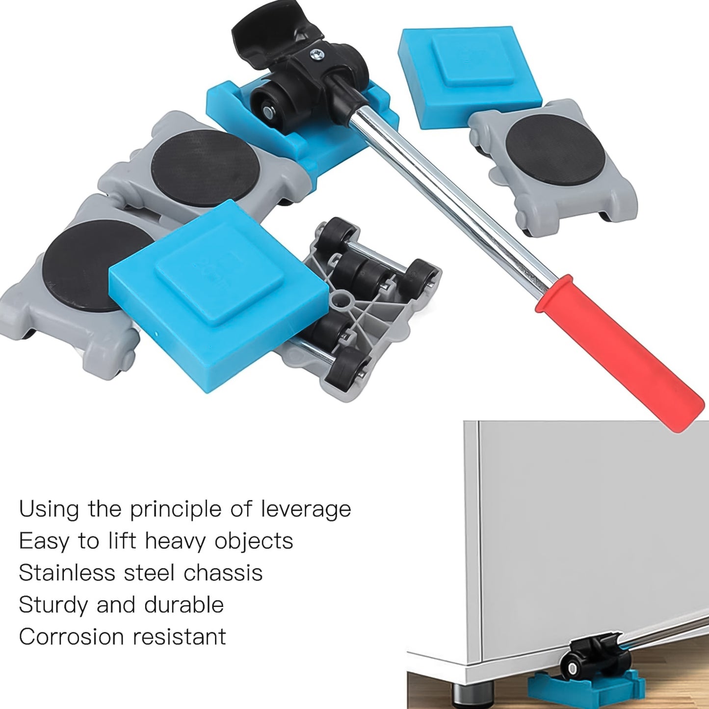 Furniture Lifter Tool Furniture Dolly Furniture Lifters Tool Set (1 Set 8 Pc)