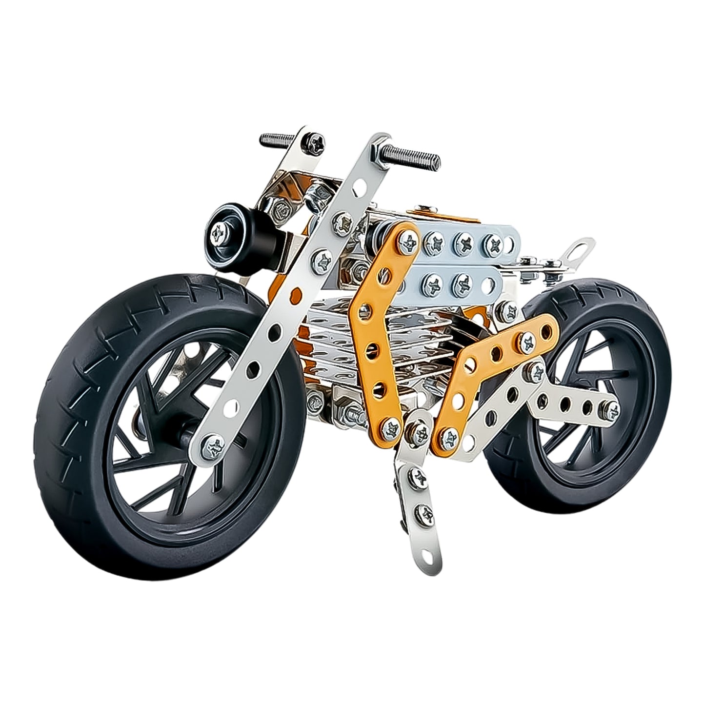 Metal Diy Bike Building Blocks For Kids (Bike 162 Pc Of Bike Tool 1 Set)
