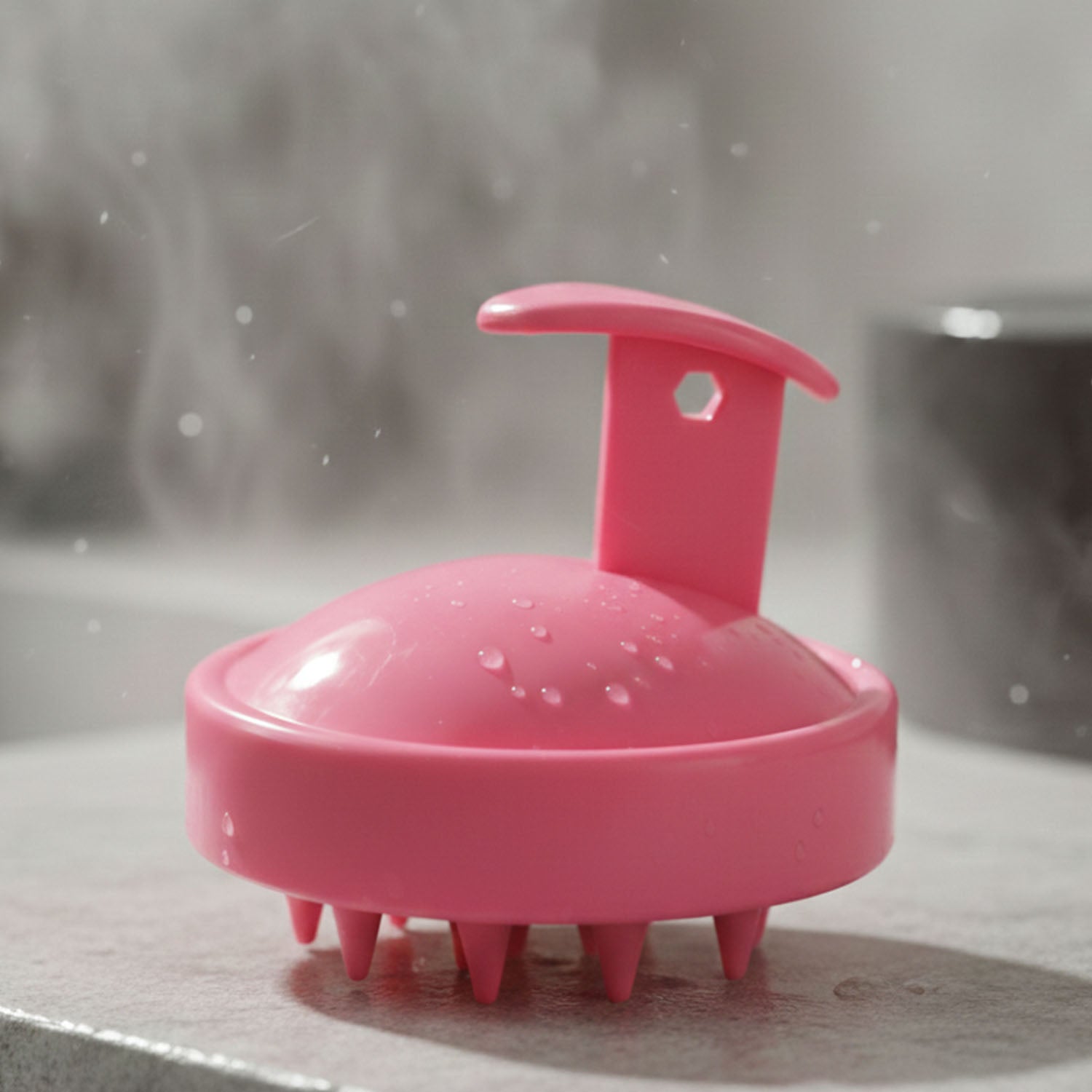 Silicone Hair Scalp Massager Shampoo Brush (1 Pc)