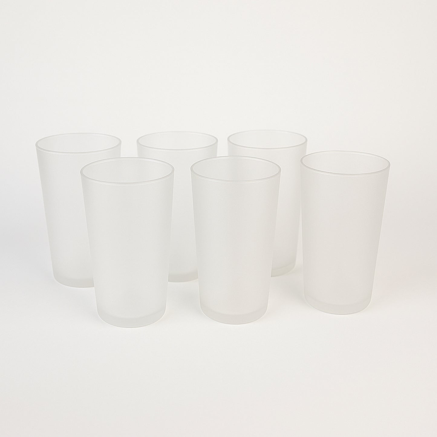 Matt Finish Glass Tumbler Set (Approx 300ml 6 Pc)