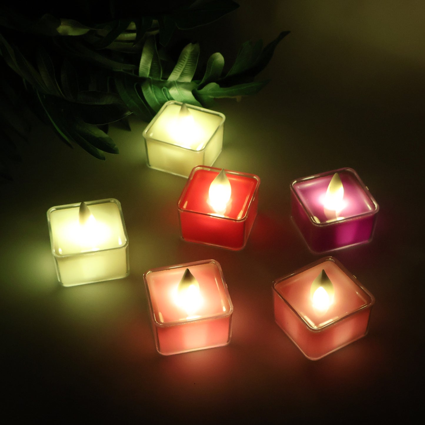 Led Flameless Decorative Tealight Candles - (6 Pc Set)
