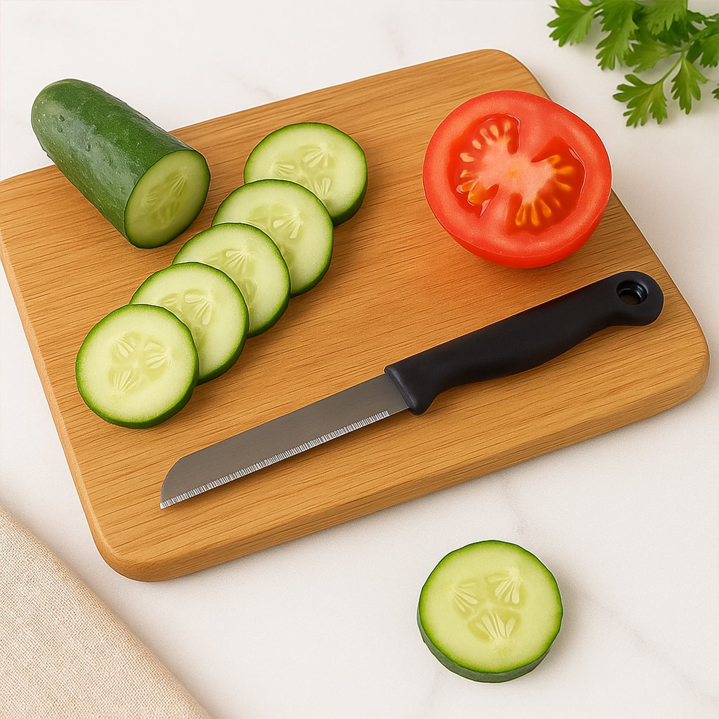 Supermom Stainless Steel Kitchen Laser Knife (10 Pc Set)