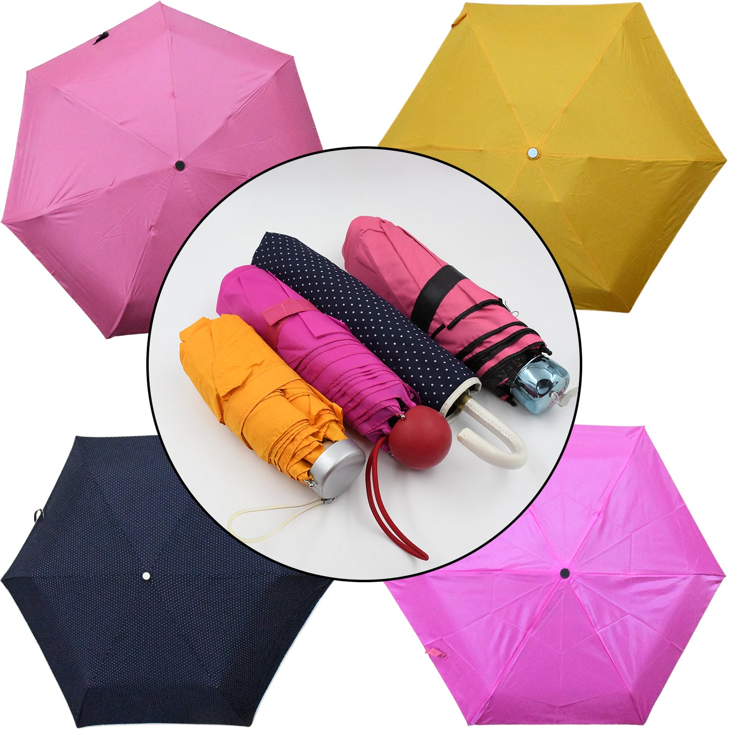 8561 Umbrella Summer Sun And Rain Protectionfoldable Cute Umbrella Uv Protection Rain Sun Umbrella Travel Accessories Umbrella For Children Girls And Boys (1 Pc Mix Color Design)