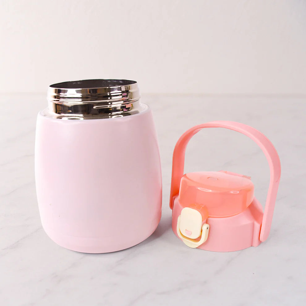 Stainless Steel Vacuum Insulated Water Bottle With Handle  Sticker (700 Ml)