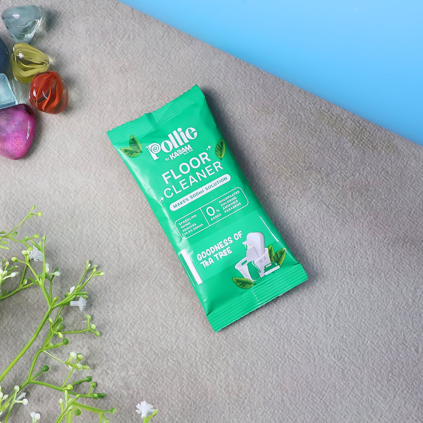 Pollic Kadam Concentrated Floor Cleaner Sachet  Tea Tree Fragrance (50 Gm)
