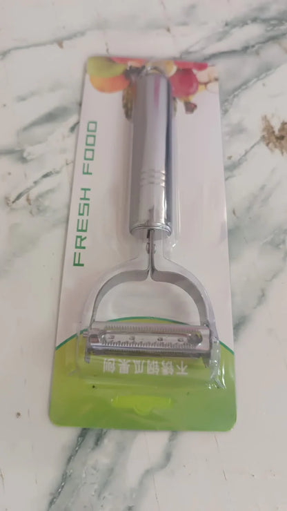 5505 Multi-function 2 In 1 Potato Peeler And Julienne Cutter Stainless Steel Potato Peeler Grated Carrot Grated Suitable For Peeling And Shredding Fruit And Vegetables Kitchen Accessories (1 Pc)