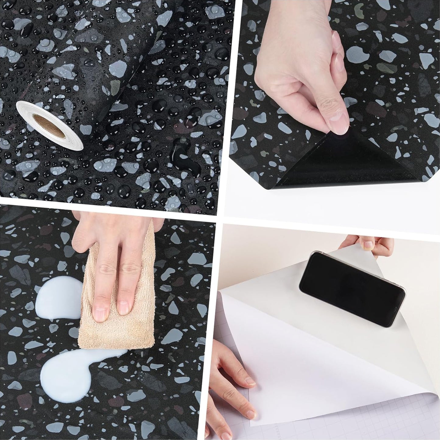 Kitchen Countertop Wallpaper Sticker Roll - 100x40 Cm (1 Pc)