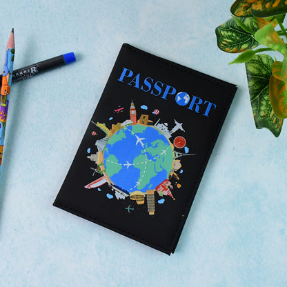 Stylish Printed Passport Holder Cover (1 Pc)