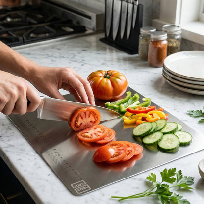 Stainless Steel Chopping Board 35.5x29 Cm 1mm Thickness 1 Pc
