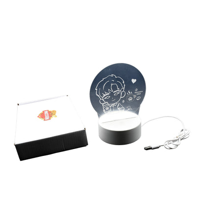 7041   3d Led Night Light Desk Lamp Lighting Lamp Practical 3d Night Light Creative Dream Sleep Led Desk Lamp Bedroom Bedside Light
