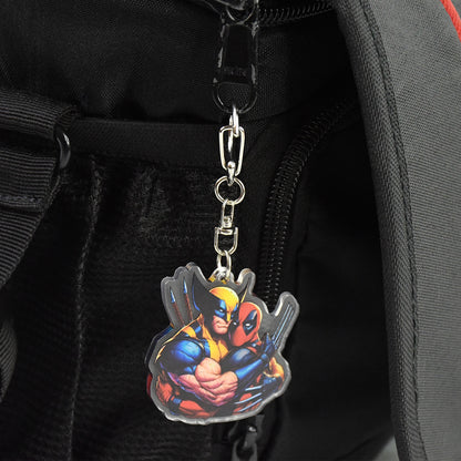 Cartoon Character Acrylic Keychain For  (1 Pc)