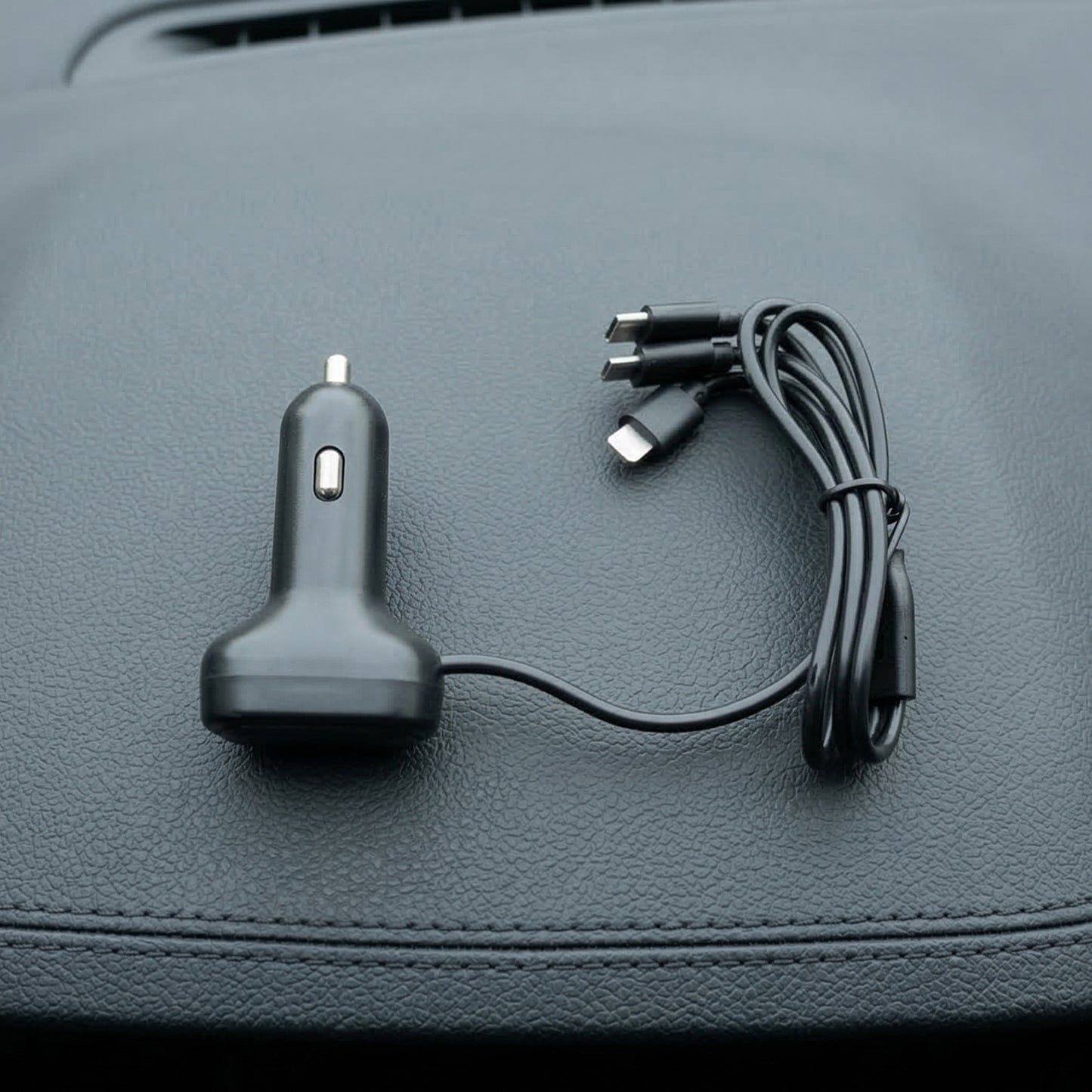 Rgb Breathing Light Multi Port Car Usb Charger (1 Set 62 Cm)