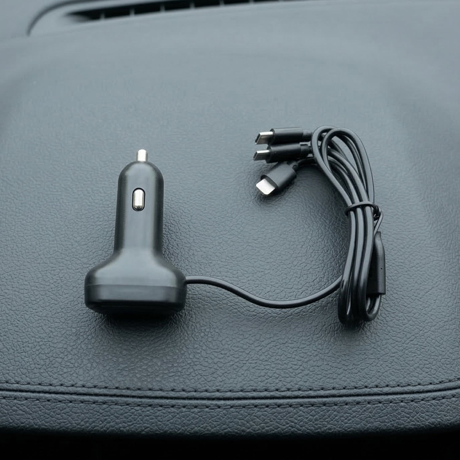 Rgb Breathing Light Multi Port Car Usb Charger (1 Set 62 Cm)
