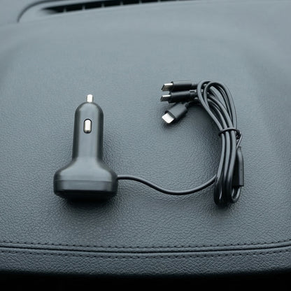 Rgb Breathing Light Multi Port Car Usb Charger (1 Set 62 Cm)