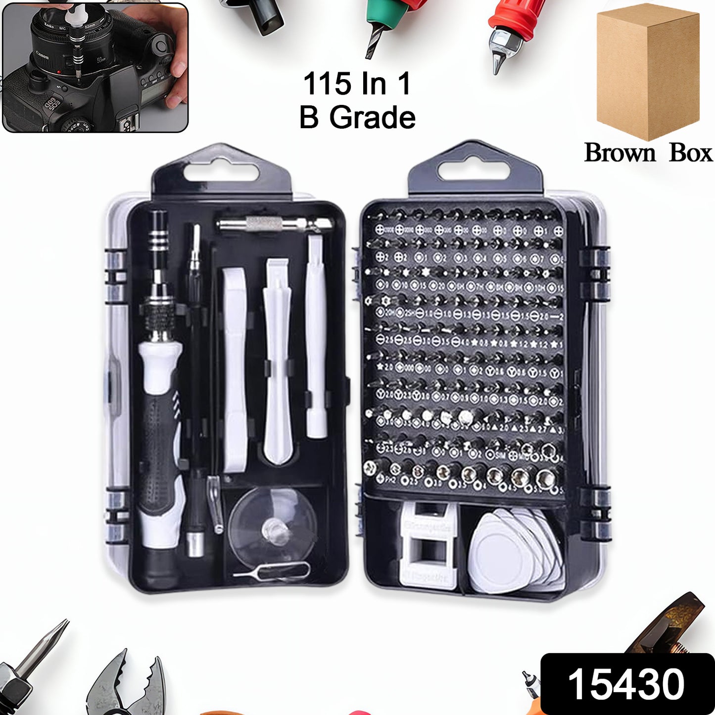 Precision Screwdriver Set (115-in-1  B Grade)