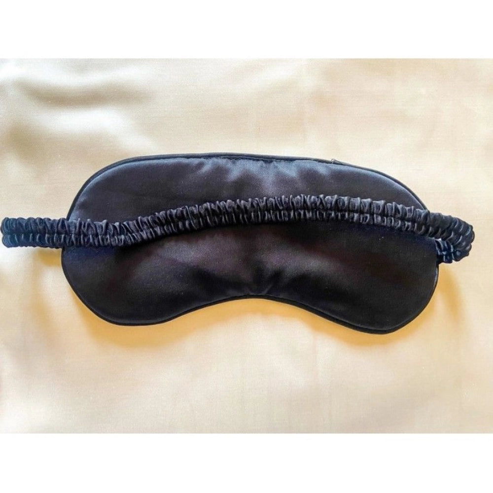 Generic Solid Satin Silk Eyemasks (Black)