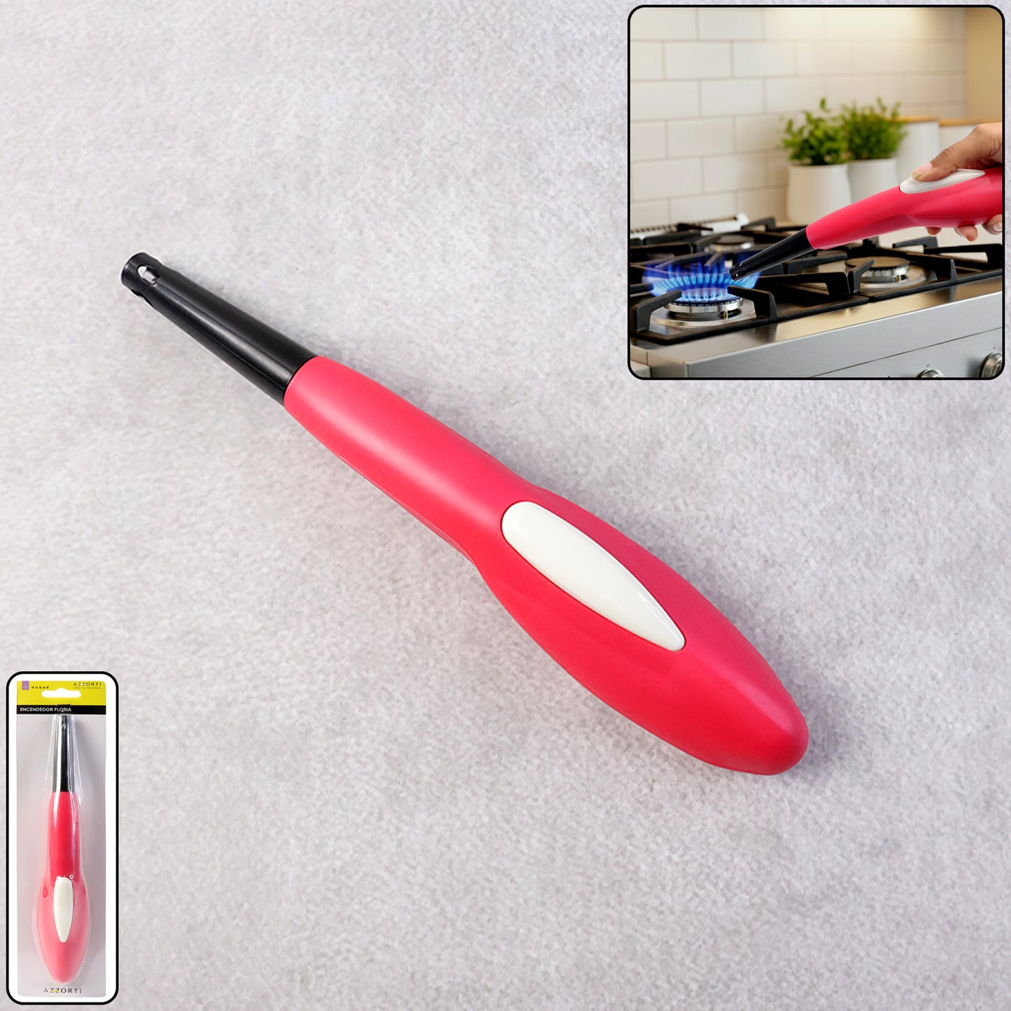 Battery Operated Kitchen Gas Lighter With Long Handle (1 Pc)