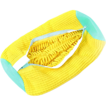 Shoe Cleaning Mop Cover With Microfiber Chenille Lining  Zipper (1 Pc)