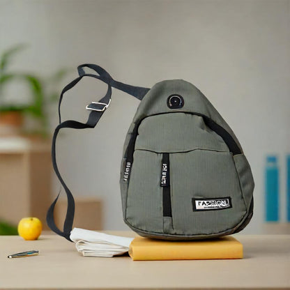 13112 Waterproof Anti Theft Cross-body Fanny Pack Waist Bag Shoulder Bags Chest Men Casual Fashion Usb Charging Earphone Hook Sling Travel Bag (1 Pc)