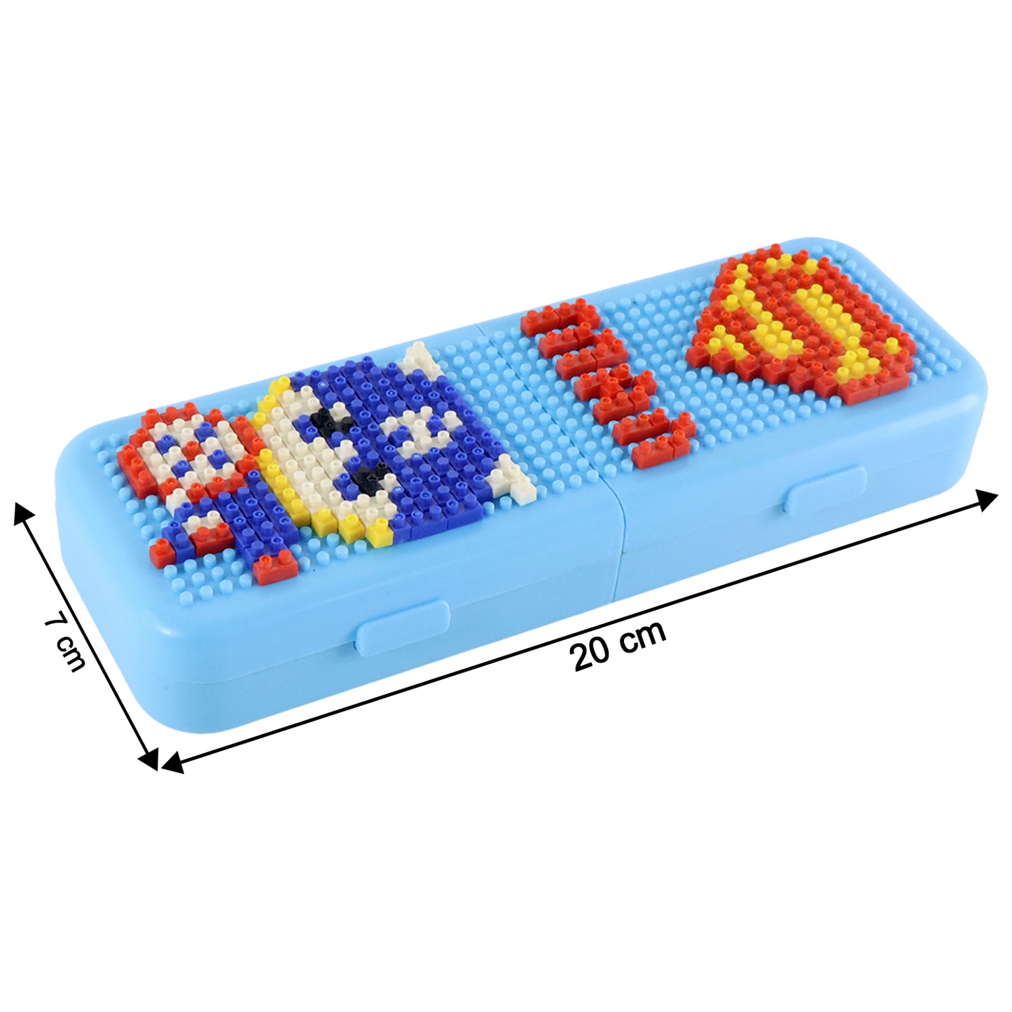 Diy Pixel Art Building Block Pencil Box (1 Set)