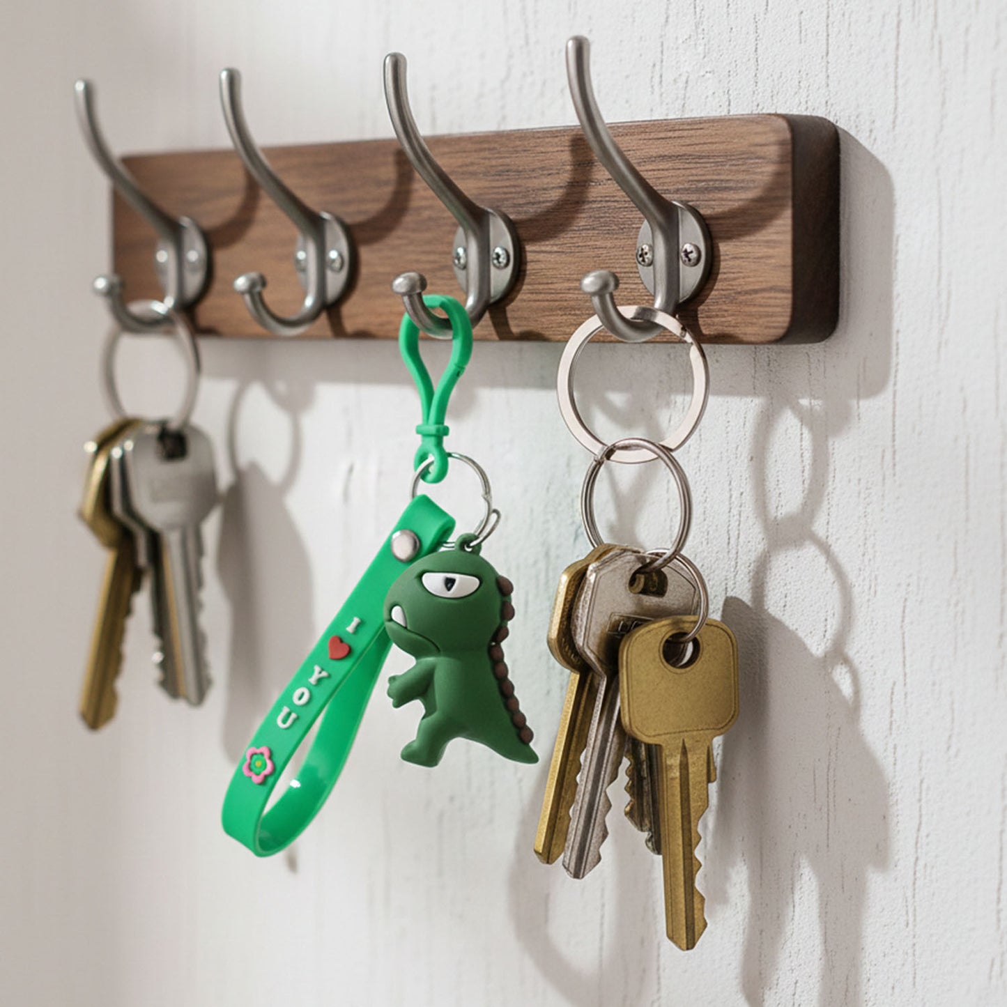 Cute Dinosaur Cartoon Silicone Keychain (1 Pc)