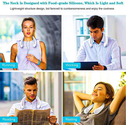 Portable Personal Air Cooler Fan with 7 Color LED Light – USB Mini AC for Home & Office