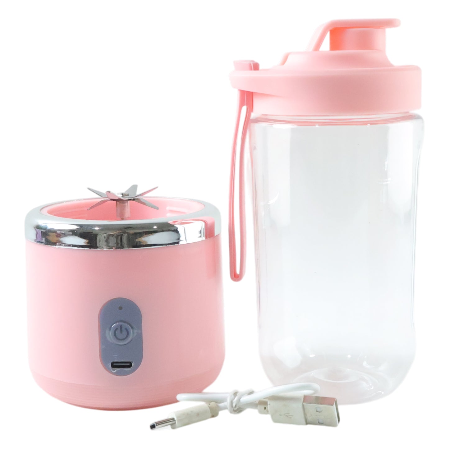 Portable Usb Rechargeable Electric Mini Juicer Blender (1 Set 400ml Capacity)