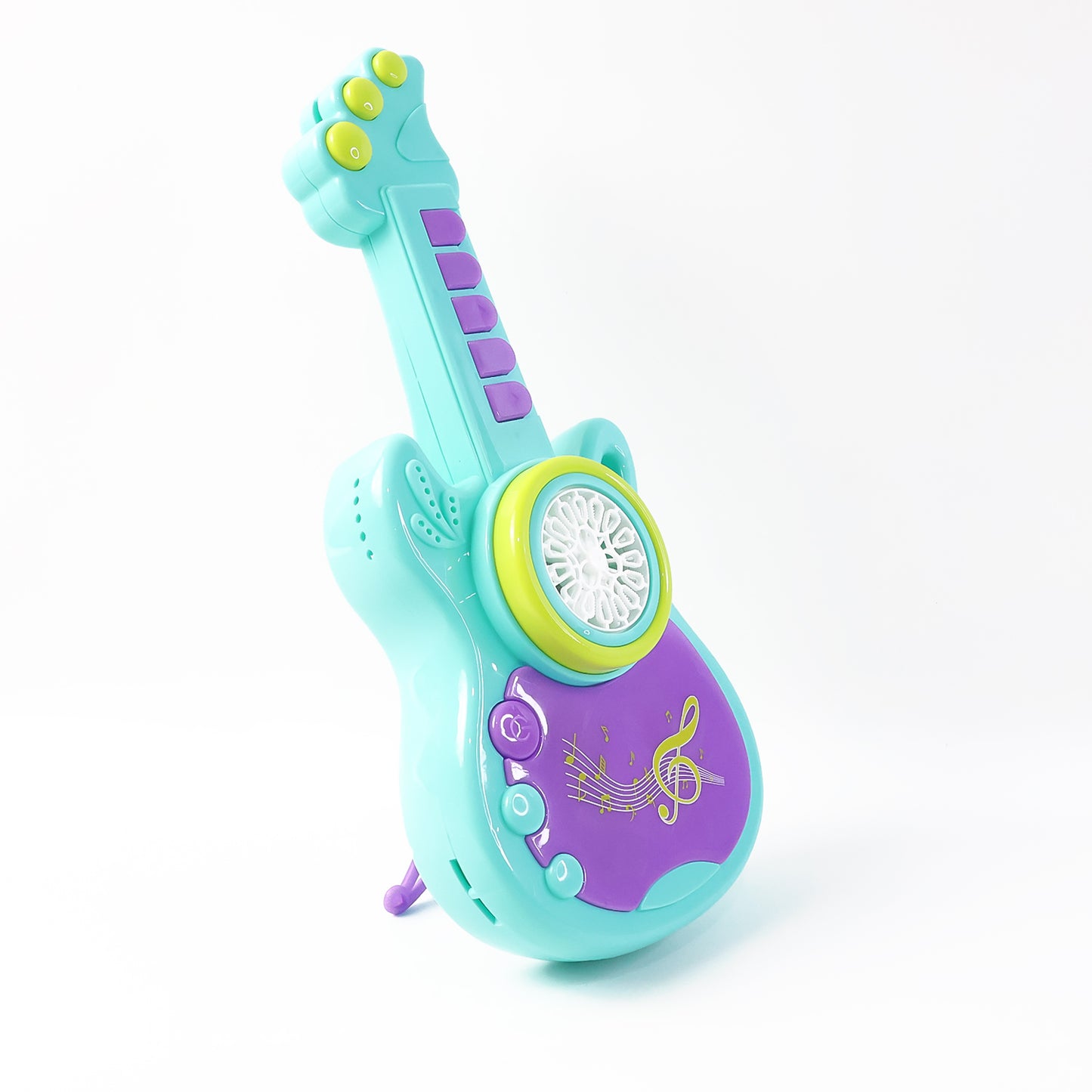 Electric Automatic Guitar-shaped Bubble Machine Set