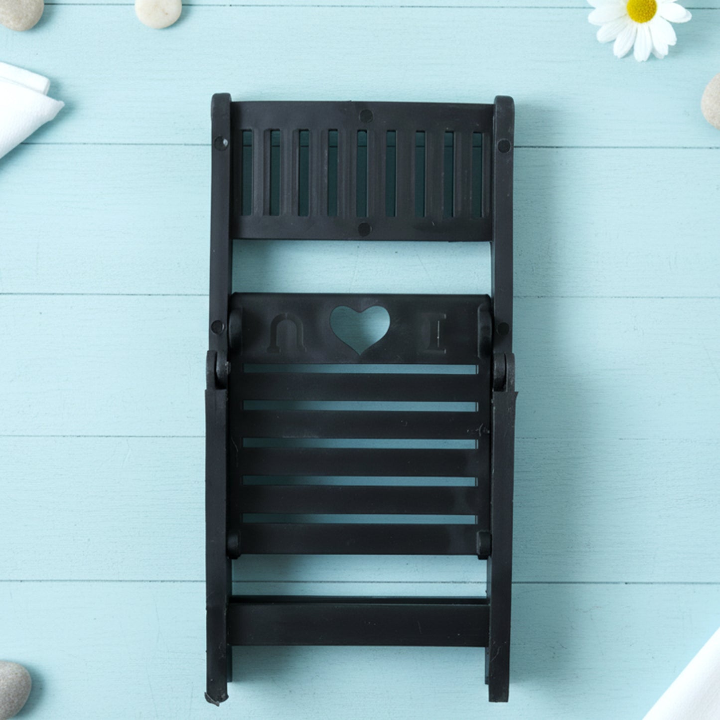 Mini Chair Shape Mobile Stand Holder (1 Pc  Balck Color)