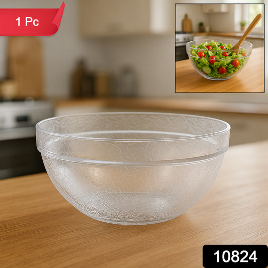 Transparent Idli Mixing  Serving Bowl  Textured Plastic Kitchen Bowl (1 Pc)