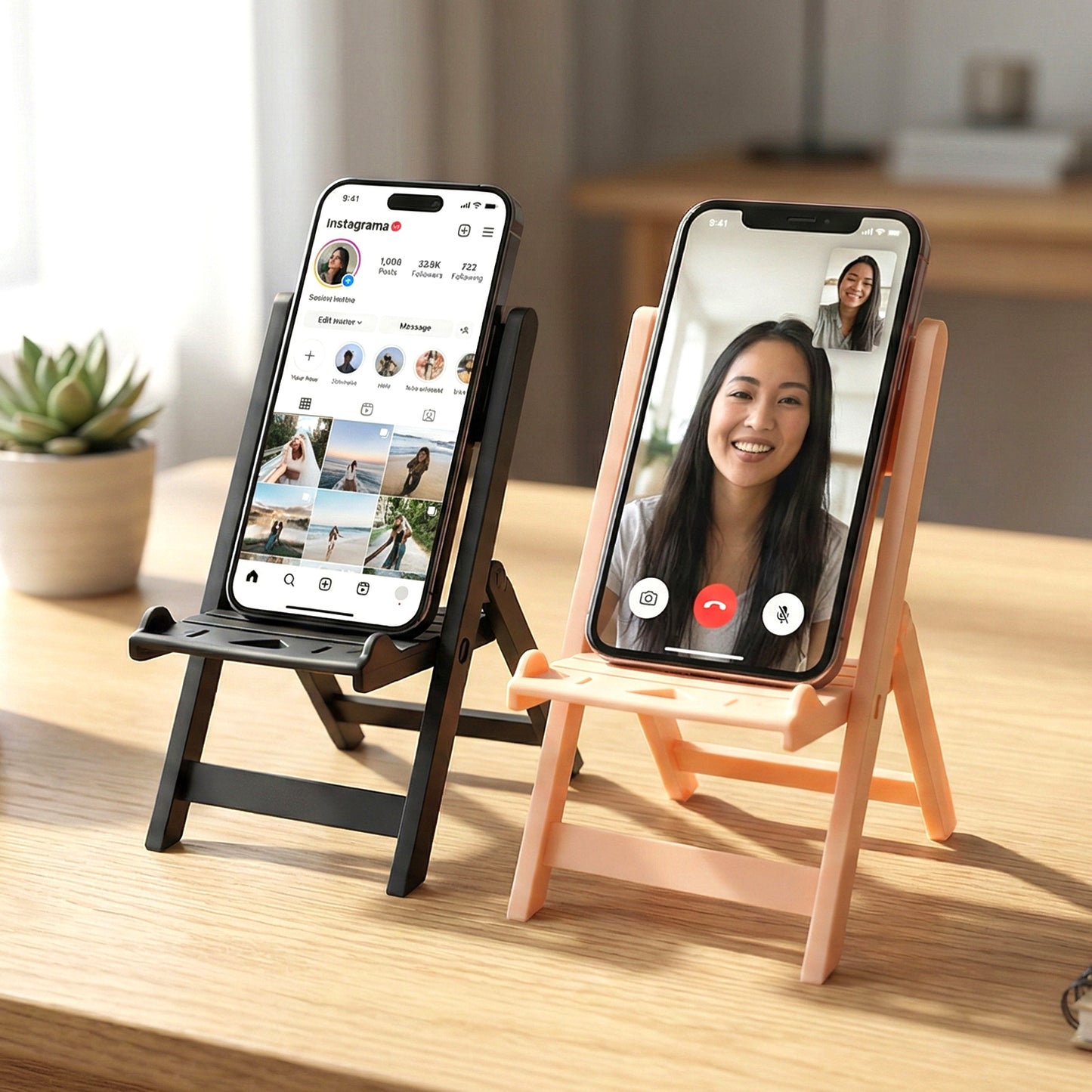 Mini Chair Shape Mobile Stand Holder (1 Pc)