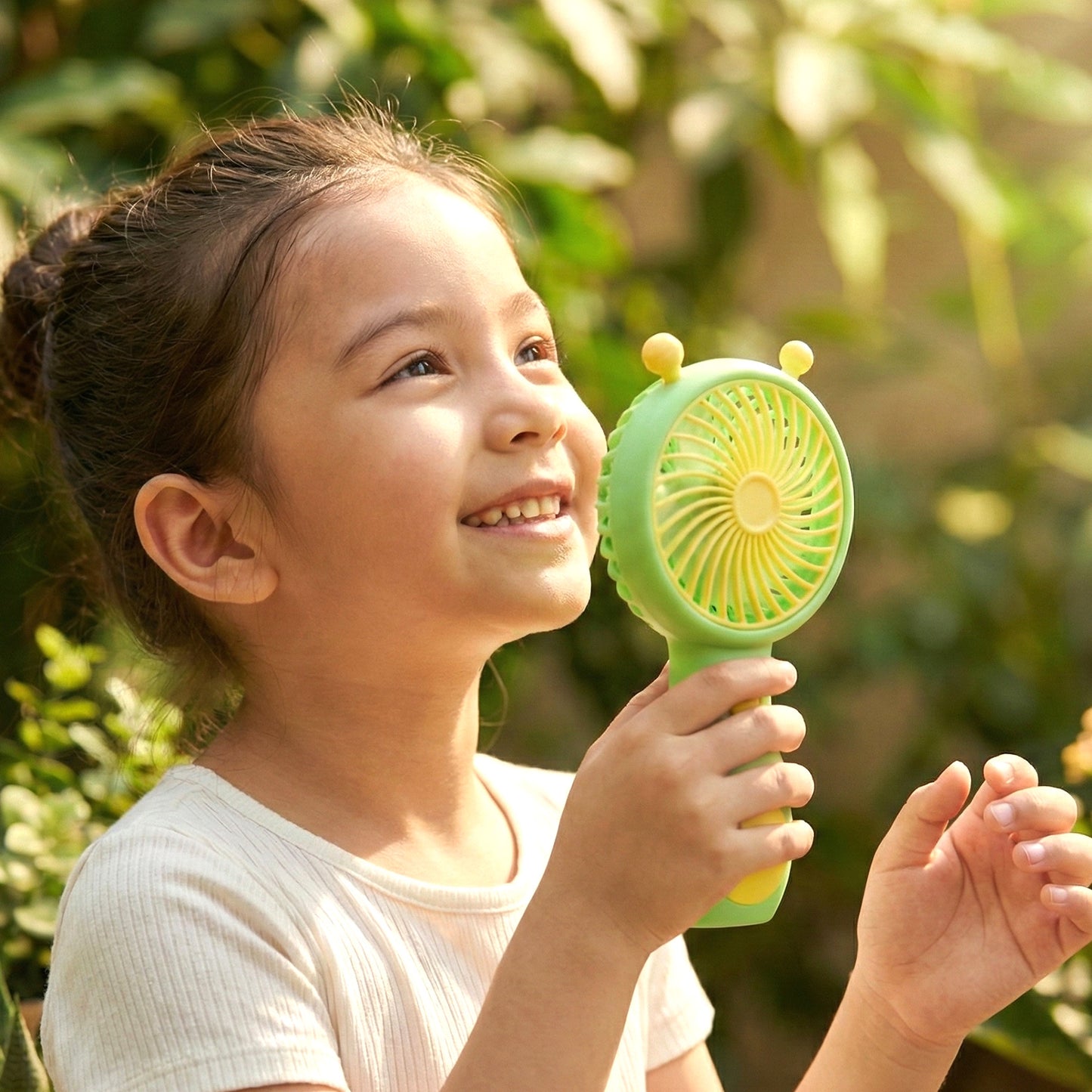 Cute Cartoon Style Rechargeable Mini Handheld Fan (1 Pc)
