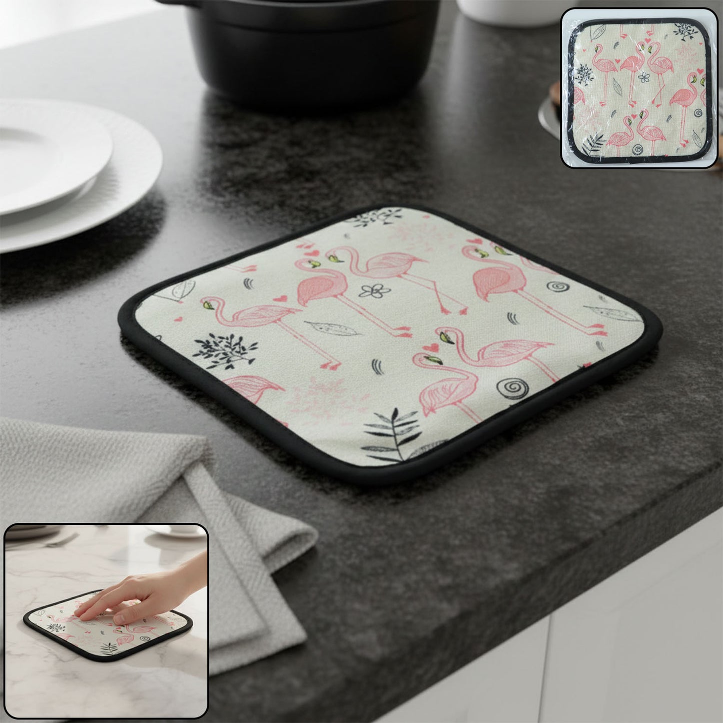 Printed Kitchen Pot Holder Heat Resistant Mat (2020 Cm)