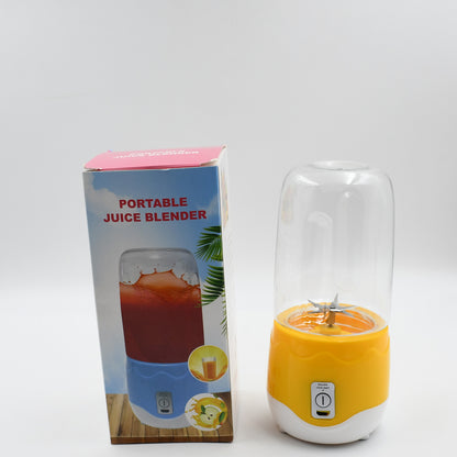2260a Portable Electric Usb Juice Maker 6 Blade Blender Grinder Mixer Personal Size Usb Rechargeable Mini Juicer For Smoothies And Shakes With Juicer Cup - 400ml