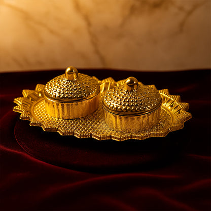 Pooja Kumkum  Rolichawal Holder - (1 Pc)