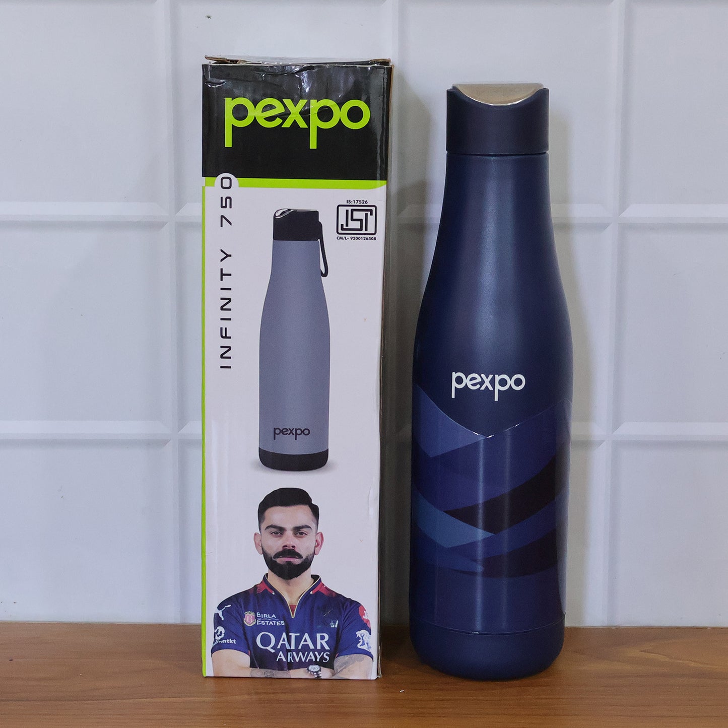 Pexpo Infinity Art Vacuum Insulated Stainless Steel Water Bottle 750 Ml