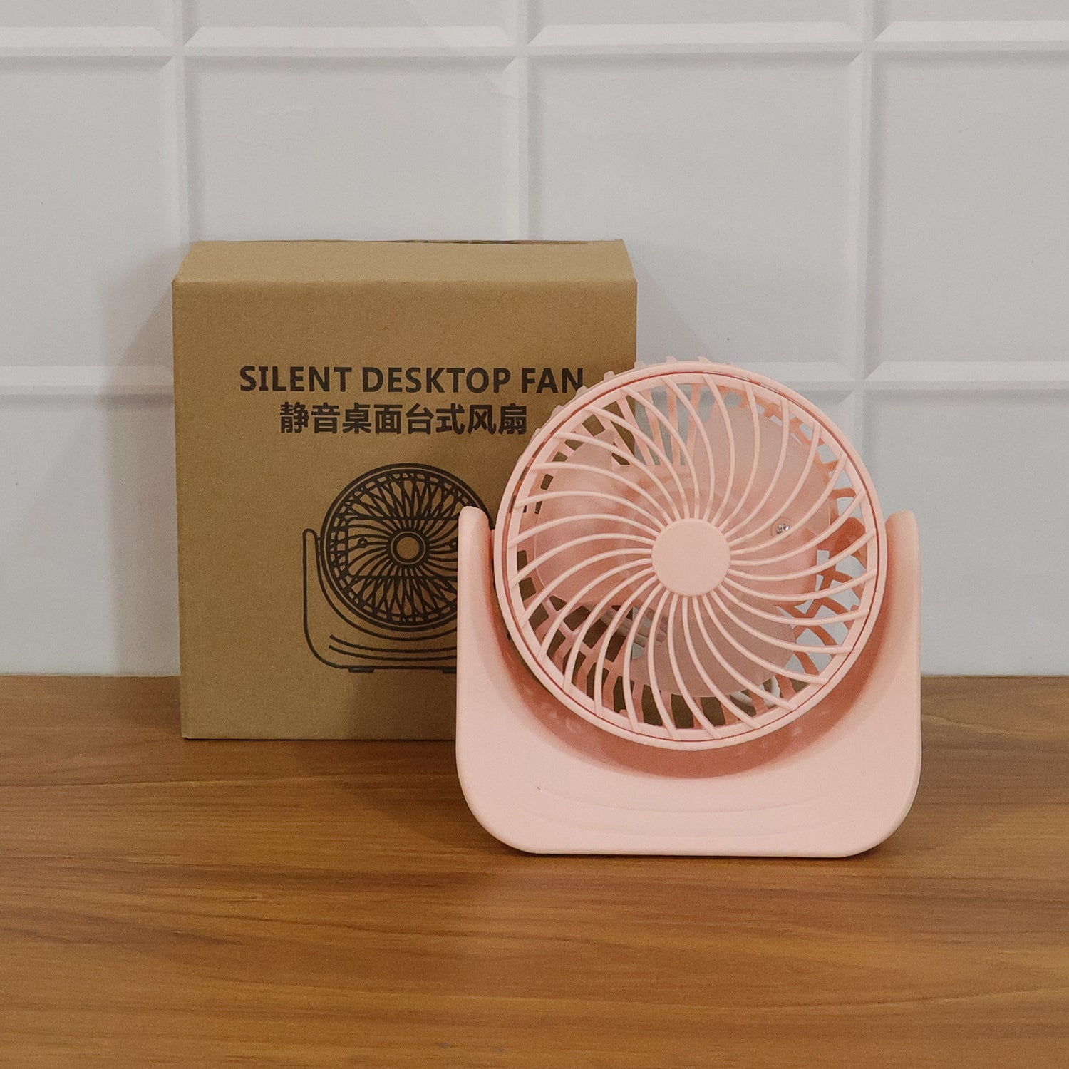 Plug And Play Silent Desktop Mini Fan With Adjustable Tilt Head (1 Pc)