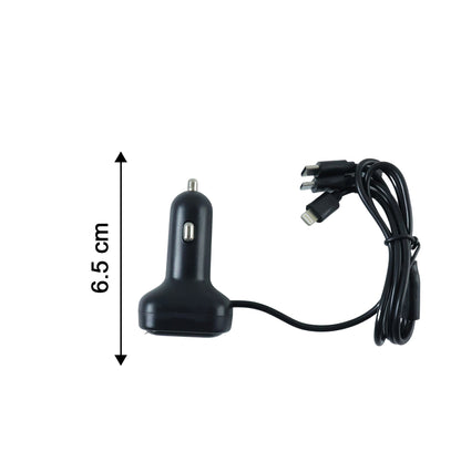 Rgb Breathing Light Multi Port Car Usb Charger (1 Set 62 Cm)