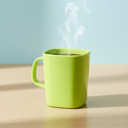 Square Melamine Mug  Premium Durable Lightweight Cup (1 Pc)
