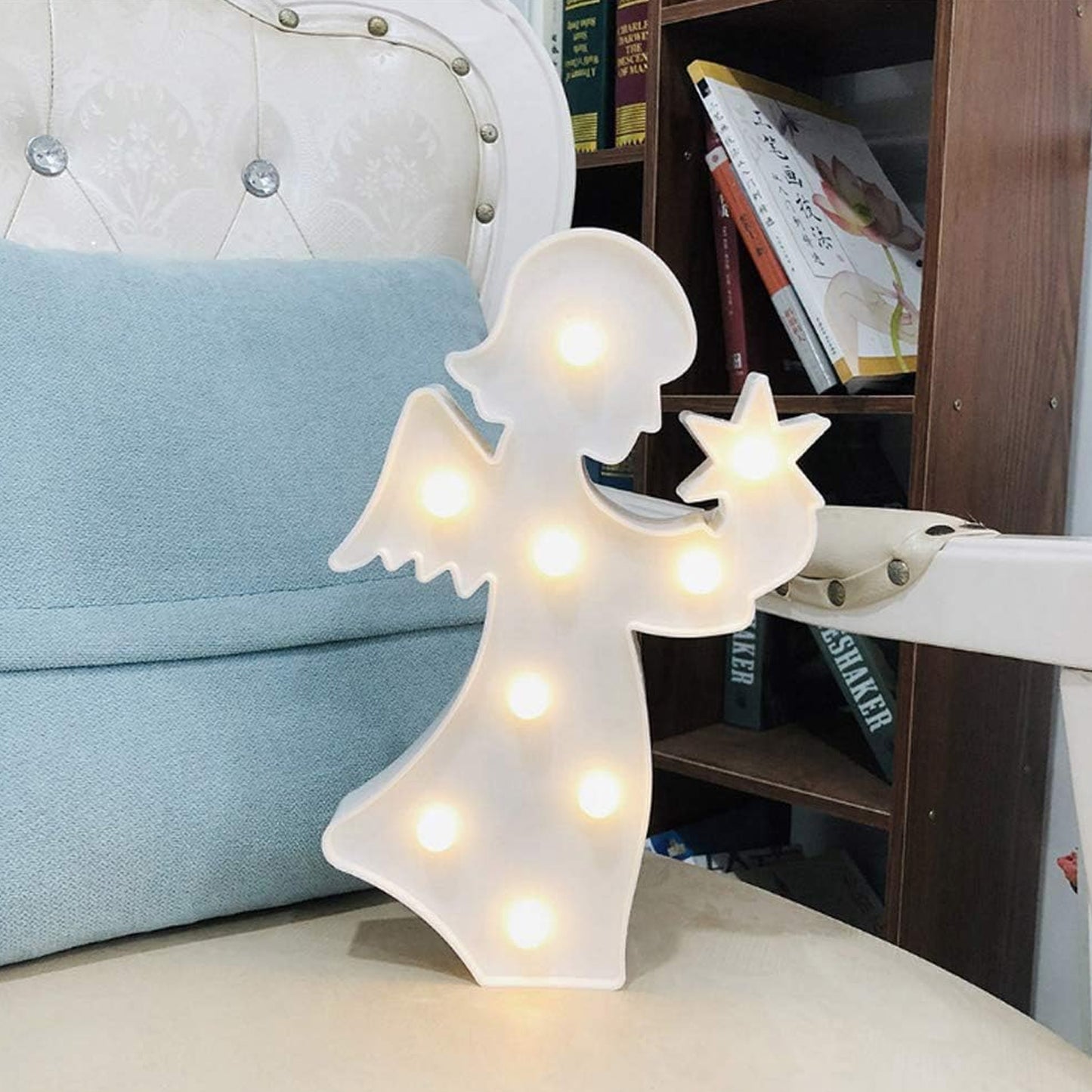 Angel Shaped Led Decorative Night Light (1 Pc)