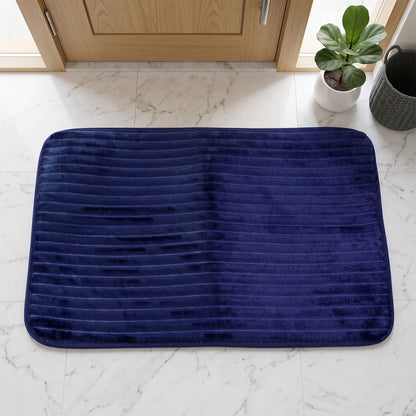 Anti Slip Soft Carpet Mat 60 X 39 Cm Memory Foam Bath Mat Absorbent (1 Pc)