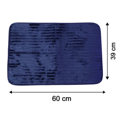 Anti Slip Soft Carpet Mat 60 X 39 Cm Memory Foam Bath Mat Absorbent (1 Pc)