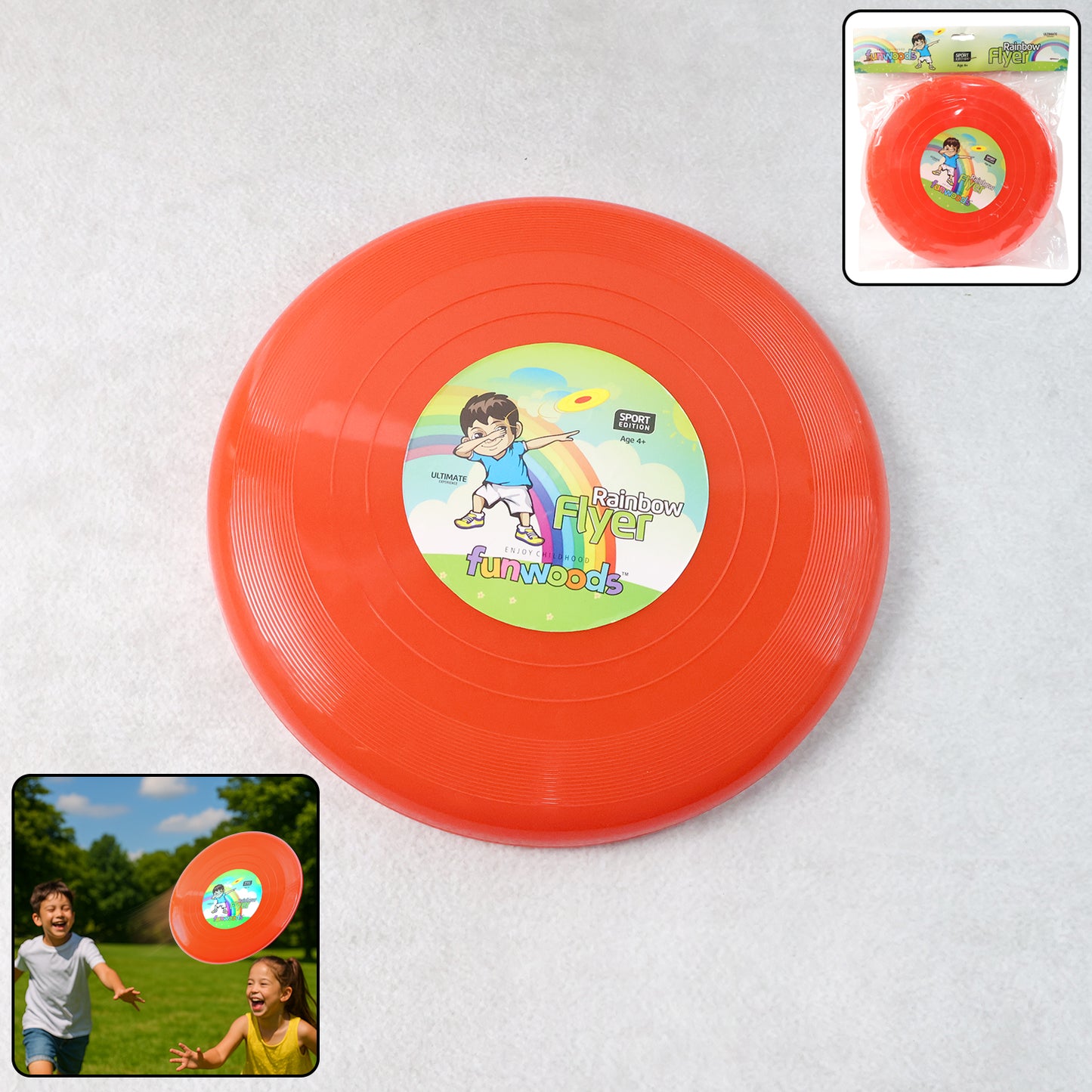 Funwoods Big Outdoor Flying Disc Throw  Catch Game Toy (1 Pc)