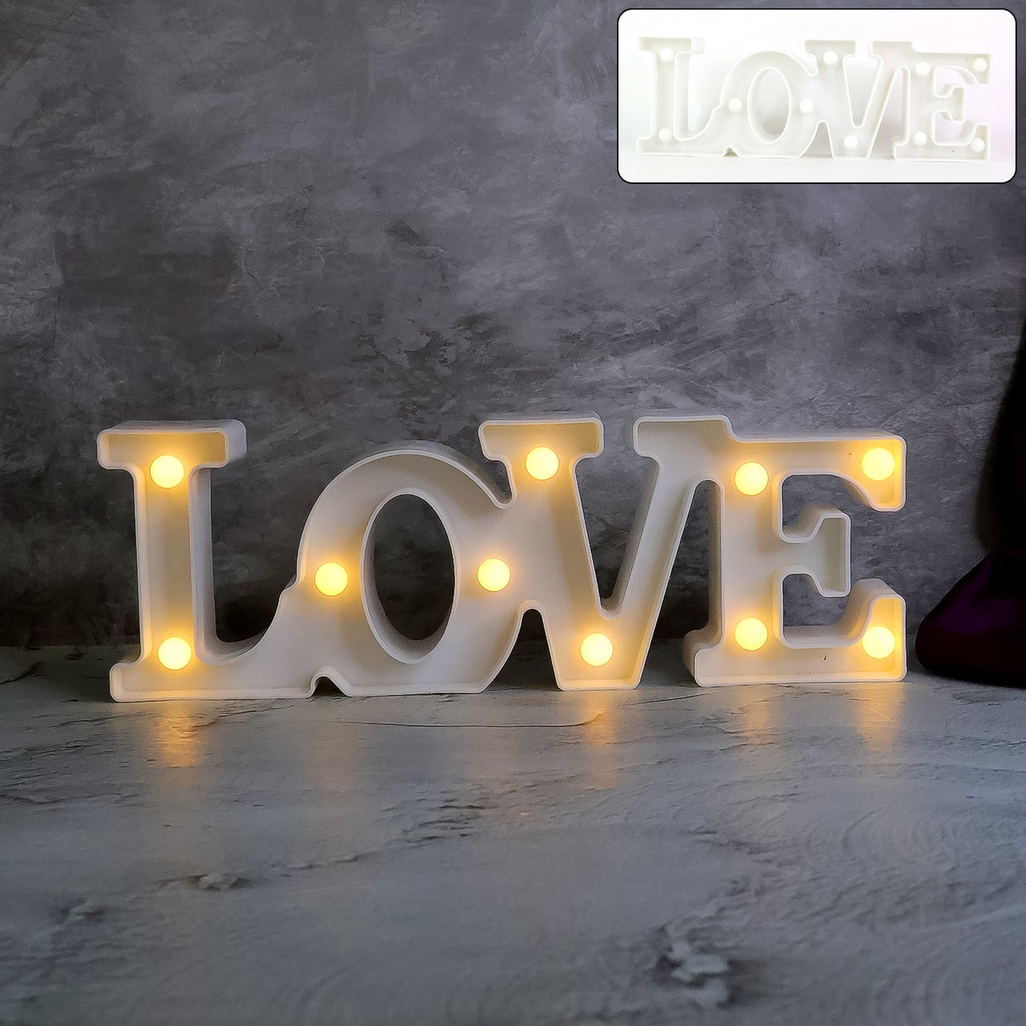 Love Shaped Led Decorative Night Light (1 Pc)