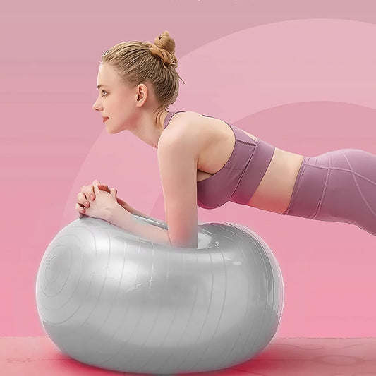 7428 Heavy Duty Gym Ball Non-slip Stability Ball With Foot Pump For Total Body Fitness