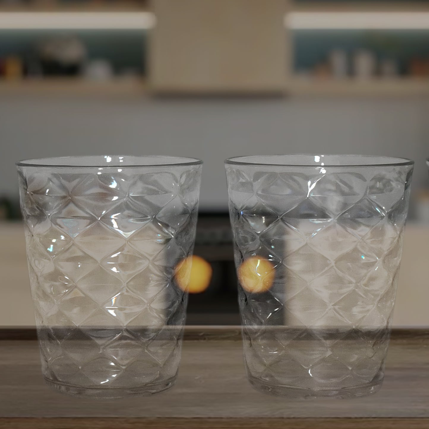 Apex Pyramid Ringo Plastic Glass  300ml Approx  Durable Crystal-clear Tumbler