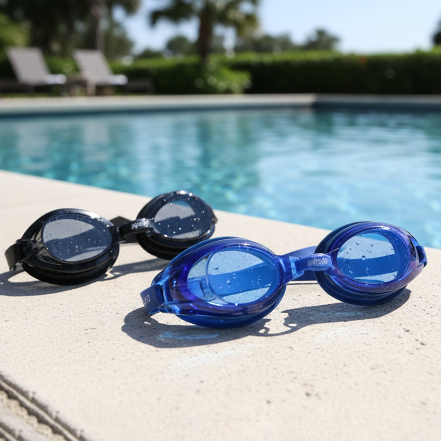 Swimming Goggles Set (2 Pieces Set)
