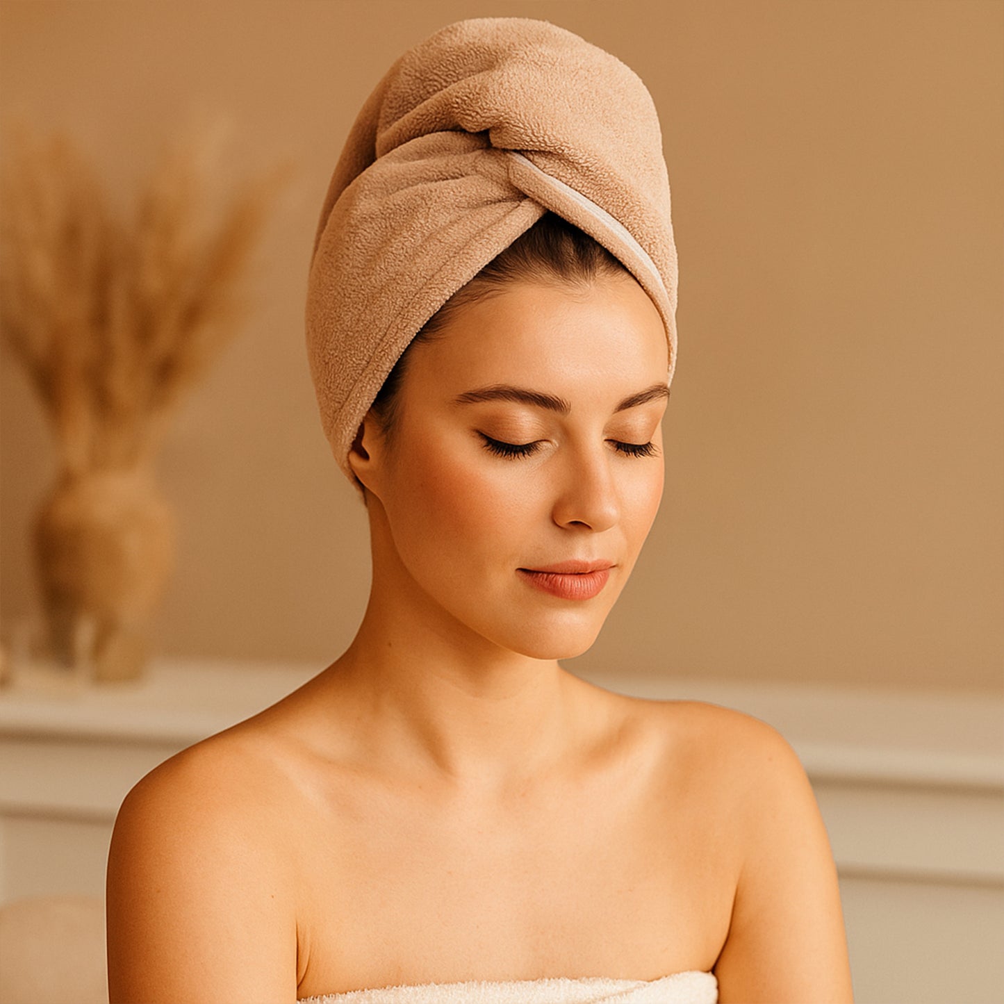 Microfiber Hair Drying Towel Wrap - (1 Pc)