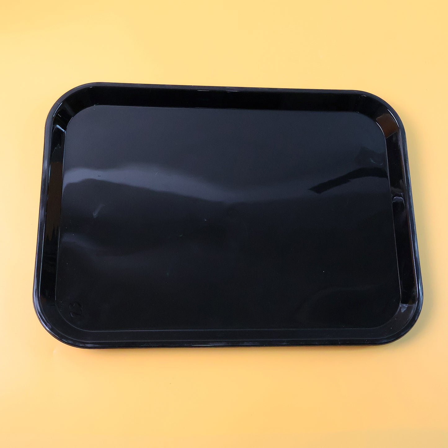 Plastic Serving Tray  Plate  40  30 Cm (1 Pc  Black)