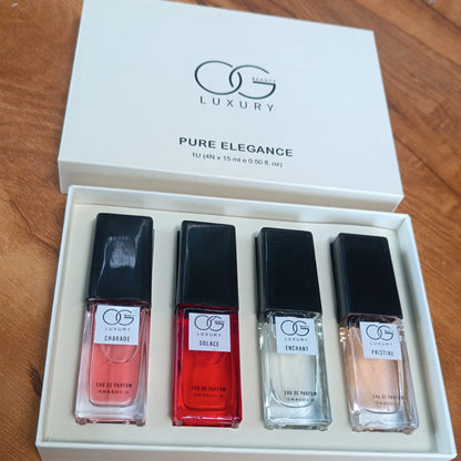 Og Beauty Luxury Pure Elegance Eau De Parfum - (4 Pc  Set  15 Ml)